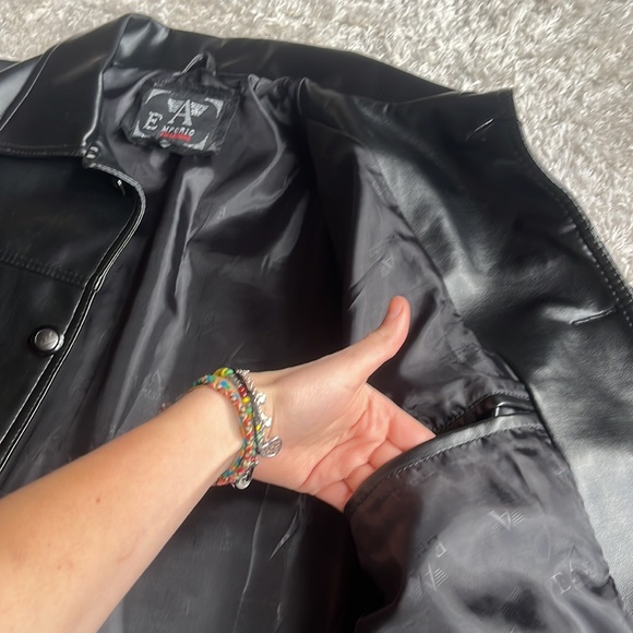 Emporia A Collezione Faux Leather Jacket - Picture 7 of 9